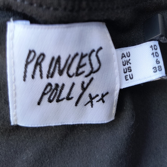 Princess Polly Bartillo Black Faux Leather Sexy Sleeveless S&M Bodysuit 6 NWT - Picture 3 of 11
